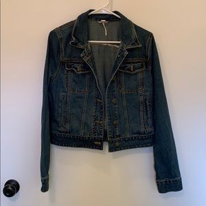 Free People | Dark wash jean jacket | never worn